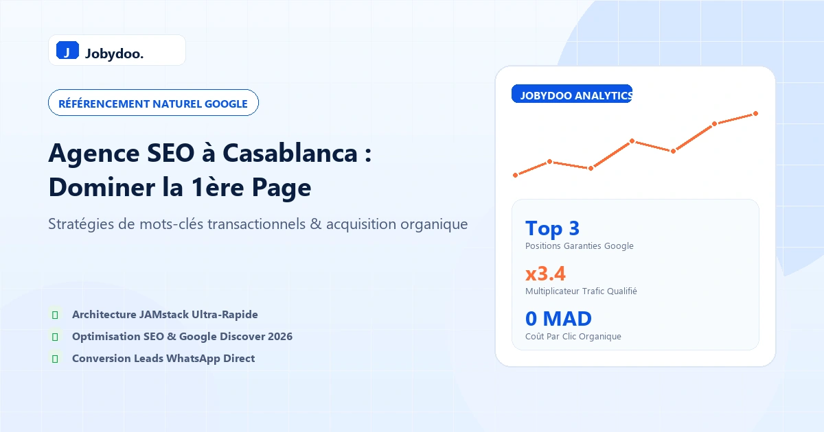 Agence SEO à Casablanca : référencement naturel Google et stratégie de mots-clés